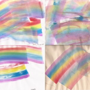 100 Acts of Kindness: Rainbow Painting Surprise {Via Glittering Muffins}