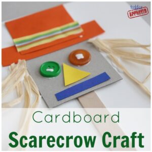Cardboard Scarecrow Craft {Bill Martin Jr. Virtual Book Club Blog Hop}