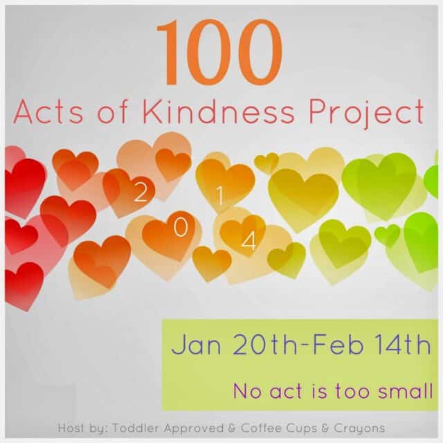 100 Acts of Kindness Free Printable Countdown Poster - Toddler Approved