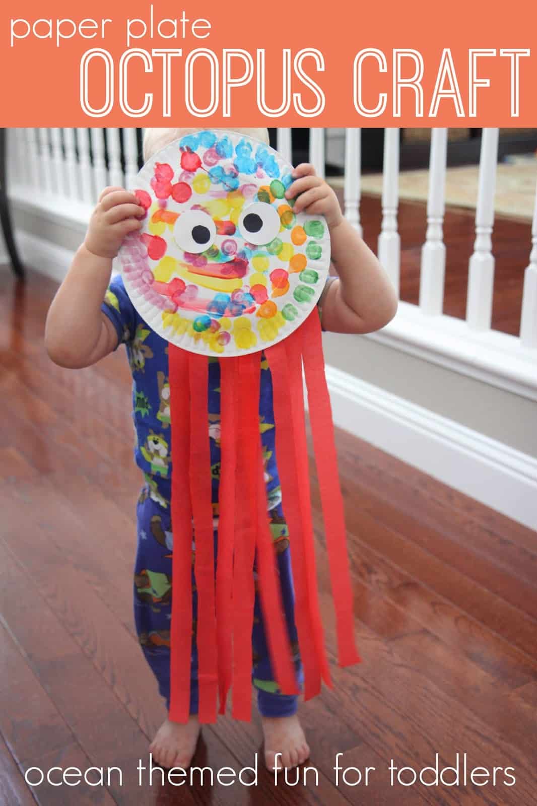 Paper Plate Octopus Craft Toddler Approved