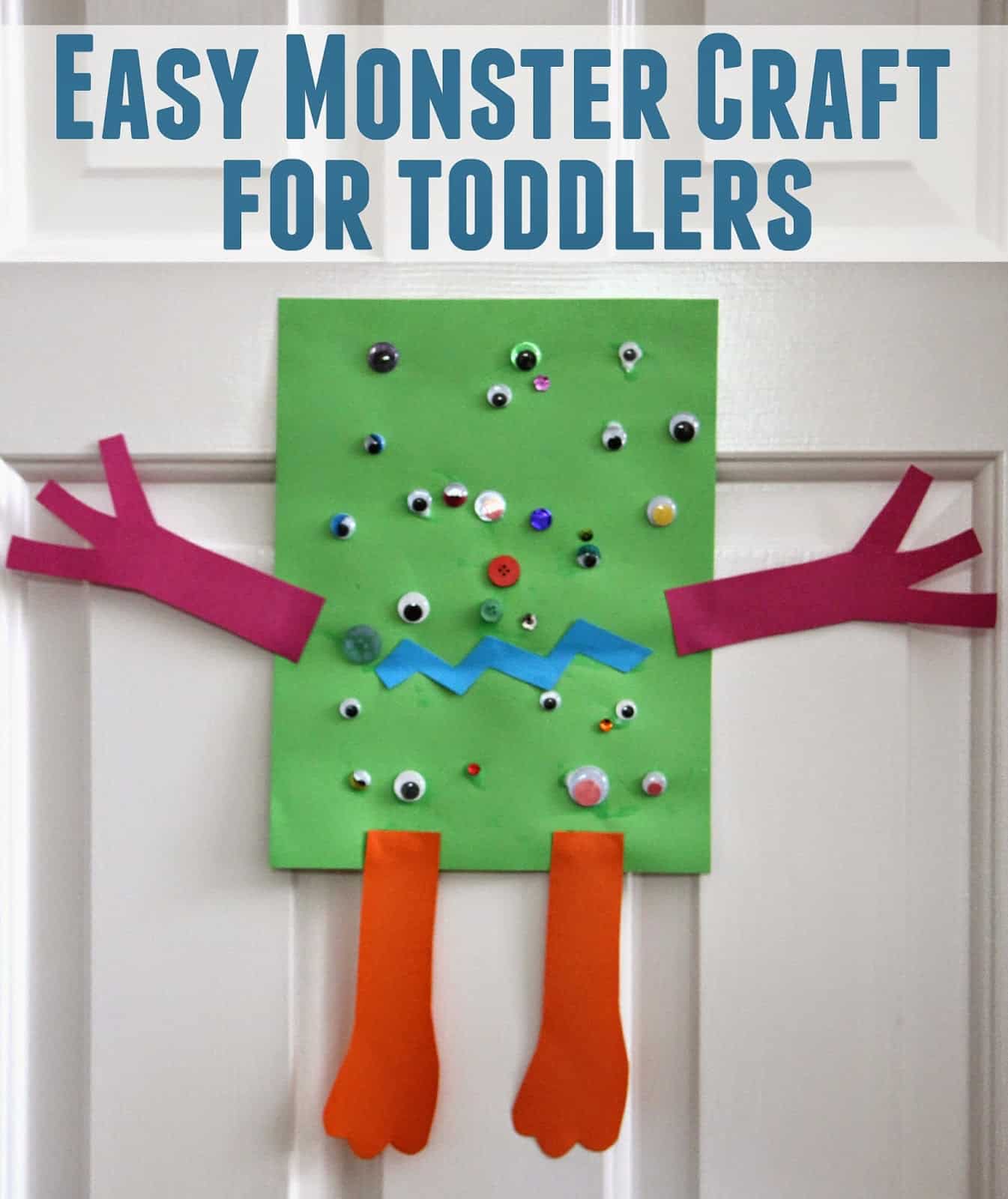 Easy Monster Craft for Toddlers - Toddler Approved