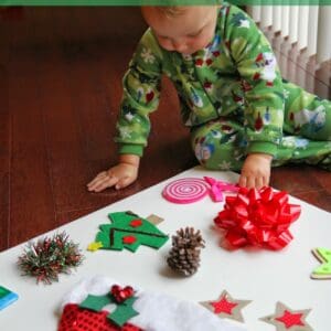 Christmas Sensory Board for Kids
