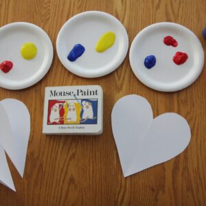 Surprise Color Mixing Heart Craft for Preschoolers