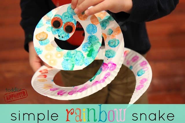 Rainbow Snake St Patrick's Day craft