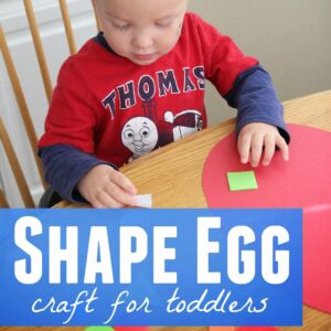 Shape Egg Craft for Toddlers