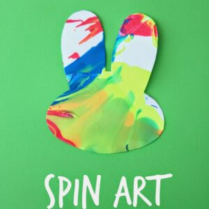 Easter Bunny Spin Art