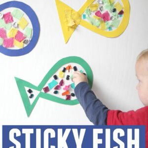 Sticky Fish Craft for Toddlers