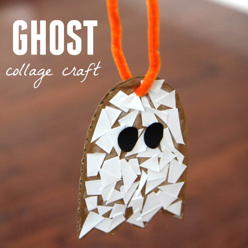 Paper Plate Ghost Craft for Preschoolers - Toddler Approved
