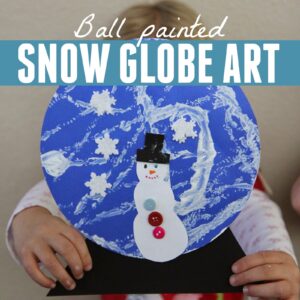 Ball Painted Snow Globe Craft