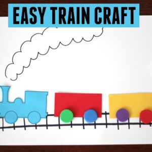 Easy Train Craft for Kids