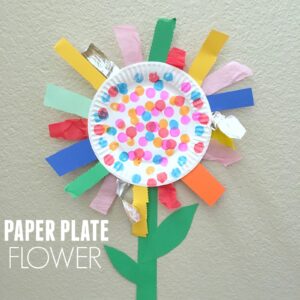 Paper Plate Flower Fine Motor Craft