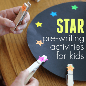 Star Pre-Writing Activities for Preschoolers