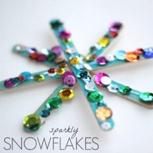 Sparkly Snowflake Craft for Kids