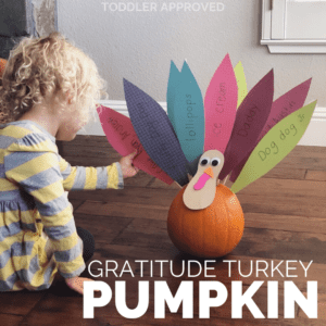Gratitude Turkey Pumpkin Activity for Families