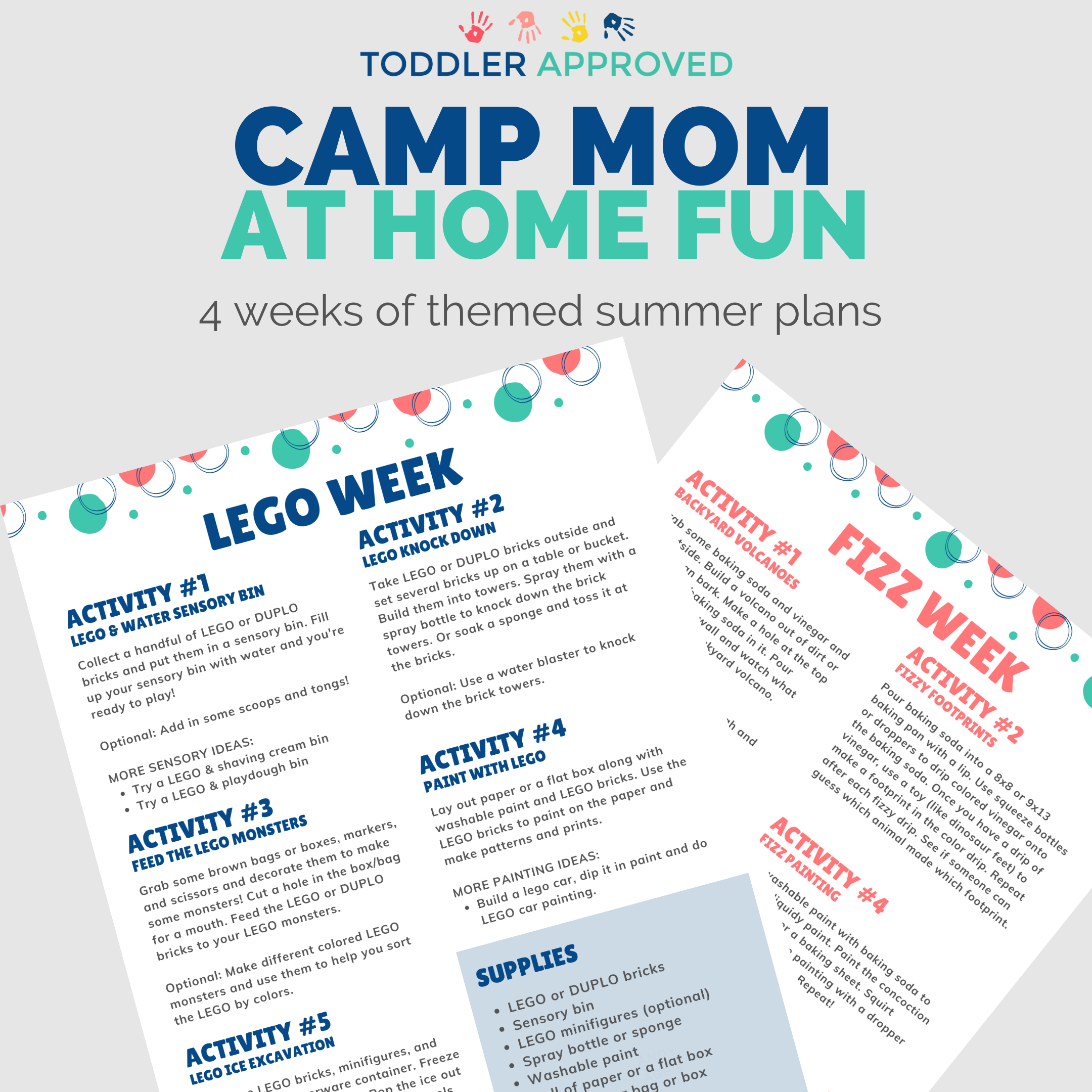Summer Camp Activities Schedule