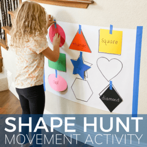 shape activity for preschoolers and toddlers