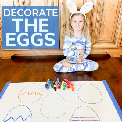 easter egg sticker art activity