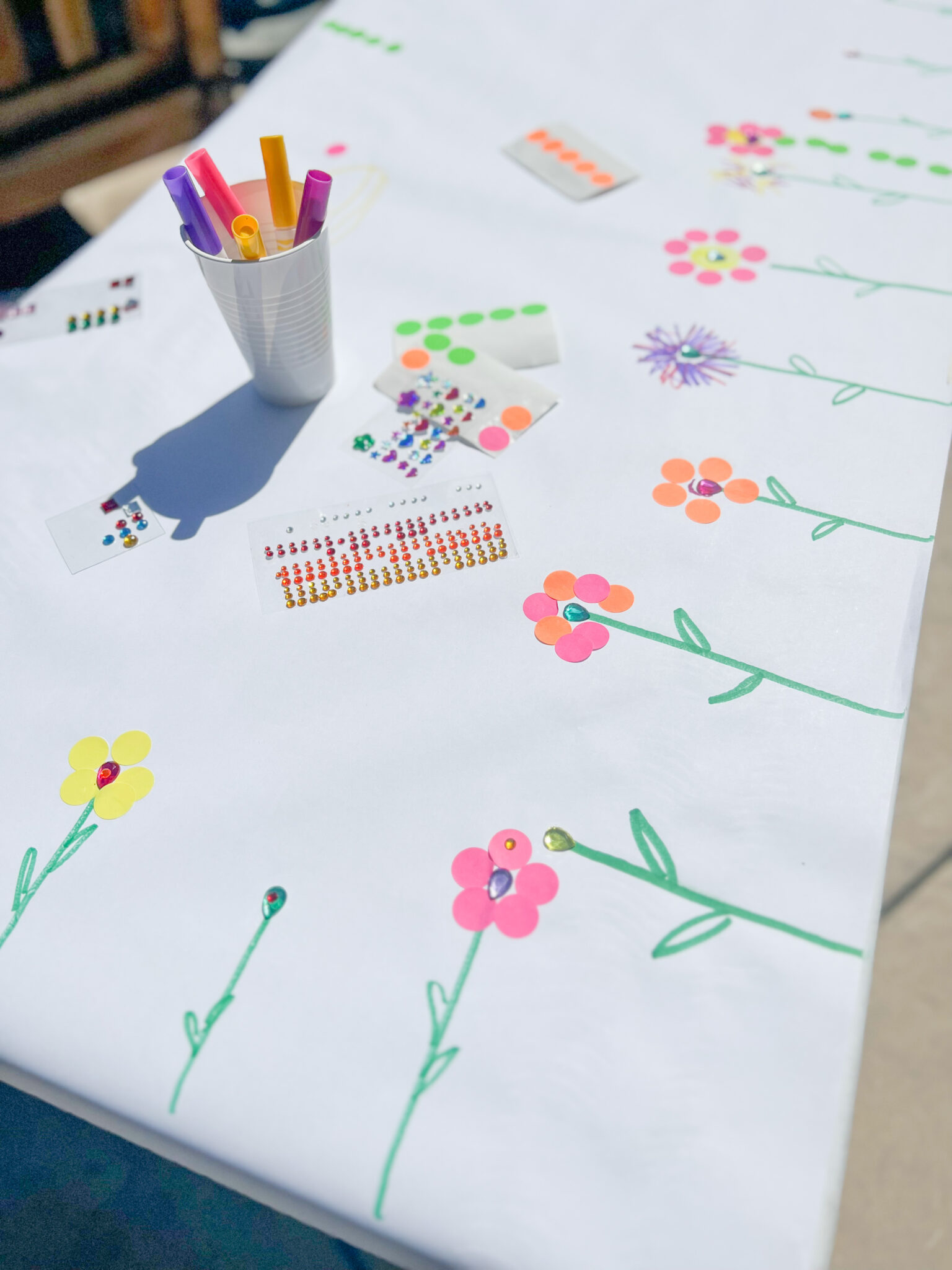 Dot Sticker Spring Art Activity - Toddler Approved