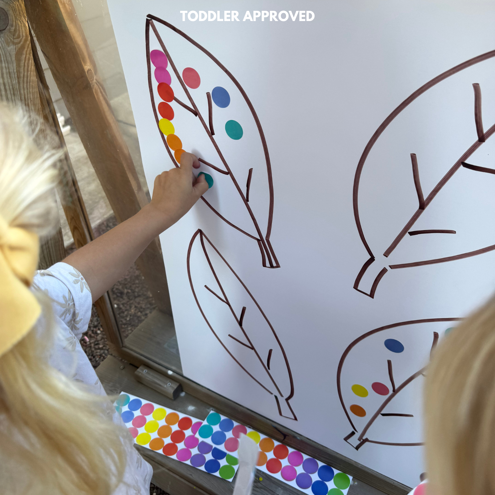 Fall Sticker Fine Motor Activity for Kids - Toddler Approved