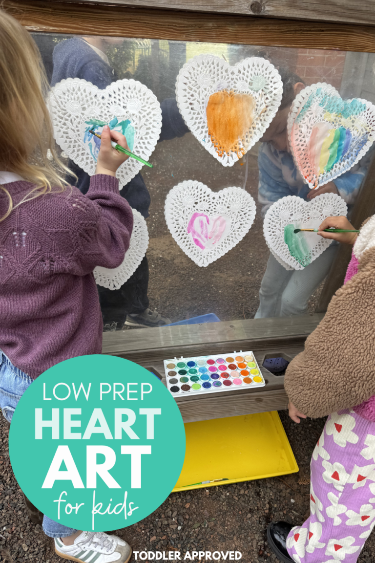 Doily Art Project for Valentine's Day - Toddler Approved